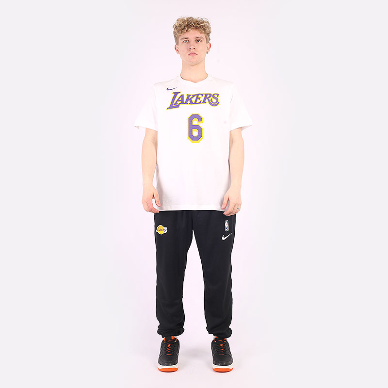 мужская белая футболка Nike Los Angeles Lakers NBA T-Shirt DR6380-106 - цена, описание, фото 5